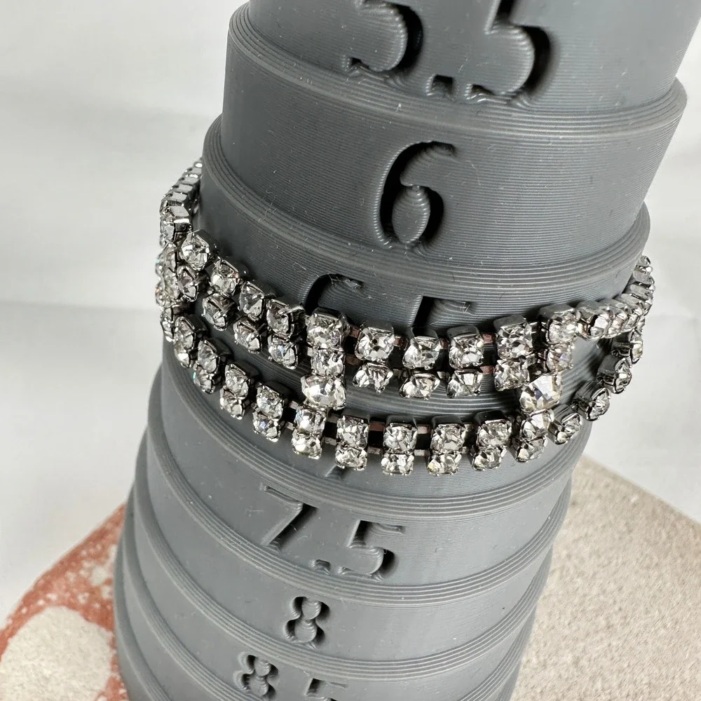 Vintage Rhinestone Bracelet Pristine 7
